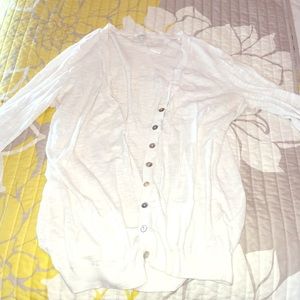White light cardigan